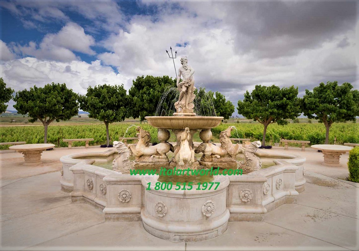 Fountain Neptune Grand at Napa Califrnia by italartworld.com